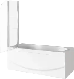 Шторка для ванны Good Door SCREEN HS-100-C-CH 100 см, ПД00084, профиль Хром, стекло Прозрачное