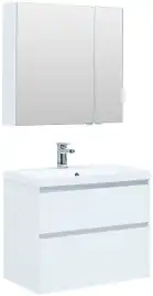 Тумба под раковину Aquanet Гласс 80 белый 238361