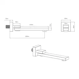 Излив Vincea  VSWS-41CH VSWS-41CH, хром