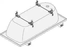 Ножки для ванн Bette B23-1500 универсальные
