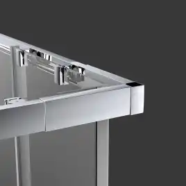 Душевой уголок Vincea Rapid 100х100 VSS-3R90/10MT, профиль хром, стекло Рифленное