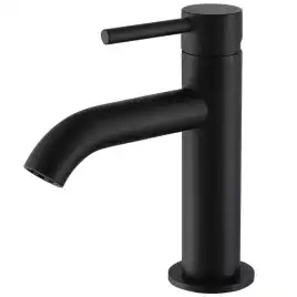 Смеситель для раковины Abber Wasser Kreis AF8110B, однорычажный, цвет Черный матовый