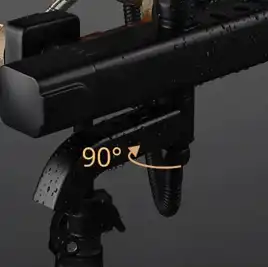 Душевая система Gappo G2491-6  с тропическим душем и термостатом, Черный матовый