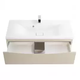 Тумба под раковину BelBagno MARINO-1000-2C-SO-CO-P подвесная Crema Opaco