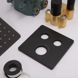 Встраиваемая душевая система AVS LUXURY 811-502-MB термостат, черный матовый