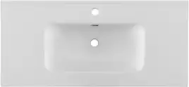 Раковина Aquanet Flat 100 330426 прямоугольная, Белая матовая