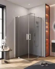 Душевой уголок CEZARES SLIDER-AH-2-70/80-100/110-GRIGIO-Cr стекло Тонированное (графит), профиль Хром