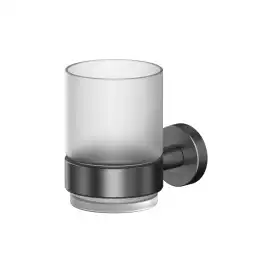 Стакан для щеток Whitecross ERGO gunmetal, ER2230GM, Оружейная сталь