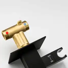 Гигиенический душ со смесителем Gappo G7207-60 встраиваемый, Черный матовый