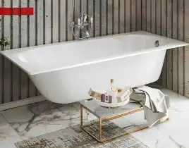 Ванна из искусственного мрамора Aquanet Lotos Stone 170x75 AQ-00338575, тонкий бортик