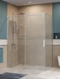 Душевой уголок BelBagno SOFT_CLOSE-1-AH-1-160/90-C-Cr стекло прозрачное, профиль Хром