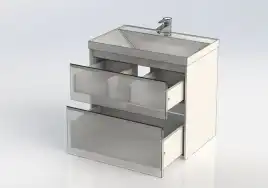 Тумба под раковину Aquanet Гласс 70 белый 206700