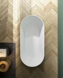 Акриловая ванна Abber 170х80 AB9325-1.7, отдельностоящая, Белая глянцевая