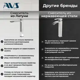 Смеситель на борт ванны AVS SEEME 811-312-CR, хром