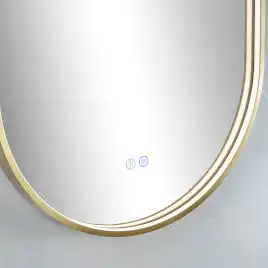 Зеркало с подсветкой AVS AG 50x100 см, антипар, брашированное золото