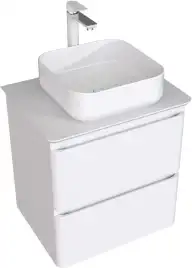 Тумба под раковину Aquanet Эмбер 60 белый матовый 330465