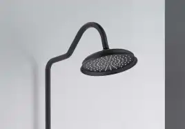 Душевая система Aquatek КЛАССИК AQ2543MB с термостатом, Черный матовый