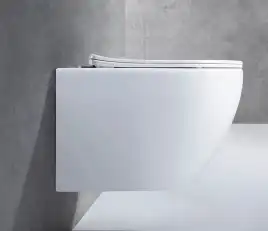 Унитаз подвесной CeramaLux 2196-1 с сиденьем микролифт Белый