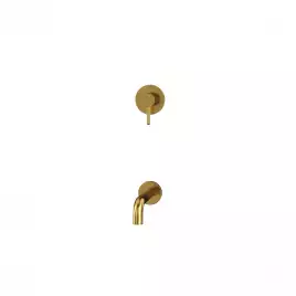Душевая система для ванны WHITECROSS Y brushed gold YSET03GLB, скрытого монтажа, Золото брашированное