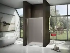 Душевая дверь Good Door Latte WTW-140-G-WE, ЛА00025, профиль Белый, стекло Рифленное