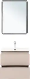 Тумба под раковину Aquanet Вега 2.0 60 бежевый, подвесная, 337941