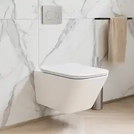 Унитаз подвесной Azario Indor AZ-9004WT подвесной, безободковый, со смывом 