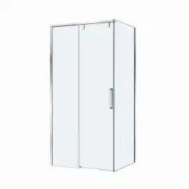 Душевой уголок BelBagno SOFT_CLOSE-1-AH-1-100/90-C-Cr стекло прозрачное, профиль Хром