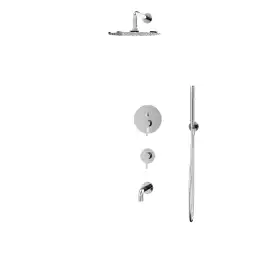 Душевая система для ванны WHITECROSS Y chrome YSET07CR, скрытого монтажа, Хром