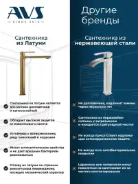 Гигиенический душ со смесителем AVS Pulse 811-031-BG, брашированное золото