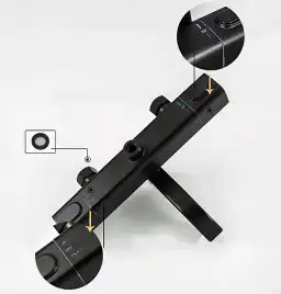 Душевая система Gappo G2491-6  с тропическим душем и термостатом, Черный матовый