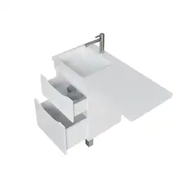 Тумба под раковину Grossman Вилар 120 напольная, под стиральную машину, белая глянцевая (126011)