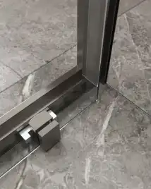 Душевой уголок CEZARES MOLVENO-AH-12-140/90-C-GM-IV стекло Прозрачное, профиль Оружейная сталь