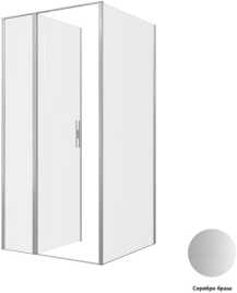 Душевой уголок Allen Brau Priority 100x100 3.31029.BA + 3.31047.BA серебро браш