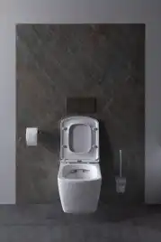 Подвесной безободковый унитаз Allen Brau Liberty 4.33004.20 без сиденья, белый глянец