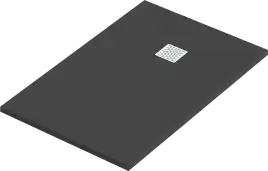 Душевой поддон Good Door Essentia 140х90 из искусственного камня, Черный ЛП00096