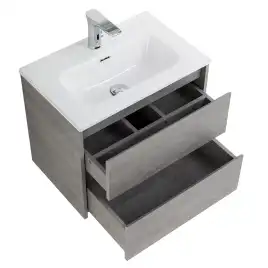 Тумба под раковину BelBagno KRAFT 39-700/390-2C-SO-CG подвесная Cemento Grigio