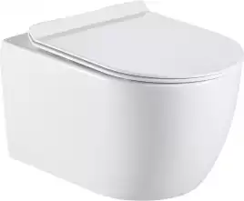 Унитаз подвесной Logan L1W с сидением Soft Close -SLIMSEAT, белый