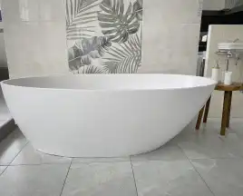 Ванна из литьевого мрамора  Aqua de Marco Calipso 165х82х52 1165WCAL_GEL, Белая