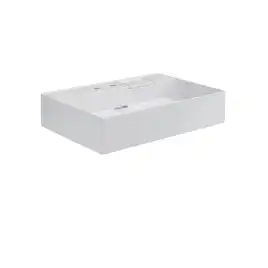 Раковина Kerama Marazzi LOGICA мебельная\подвесная с двумя отверстиями 70, белая глянцевая, LO.wb.70.2