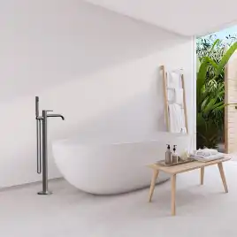 Смесители для ванны AVS Slimmer 811-112-GM напольный, оружейная сталь