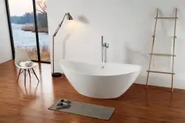 Акриловая ванна Abber 180х87 AB9248, отдельностоящая, Белая глянцевая