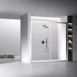 Душевая дверь Veconi Vianno VN-60 160 см, VN60-160-01-C5, профиль Хром, стекло Прозрачное