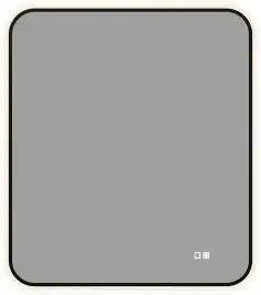 Зеркало Aquanet Контур 800х700 LED TX с подогревом, черный, 367662