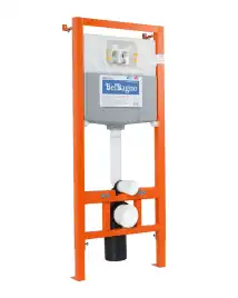 Инсталляция для подвесного унитаза BelBagno BB001-120  с кнопкой смыва BB007-PR-NERO.M