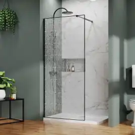 Душевая перегородка Azario Walk-in 90 AZ-275-90-MВ-CBR стекло 13 мм с узором 