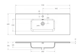 Керамическая раковина BelBagno BB1200ETL