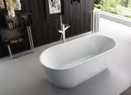 Акриловая ванна BelBagno 150х80 BB70-1500-800, отдельностоящая, Белая глянцевая