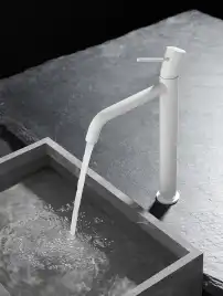 Смесители для раковины AVS Slimmer 811-101-MW высокий, белый матовый