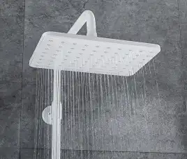 Душевая система Gappo G2491-8 с тропическим душем и термостатом, Белый / Хром