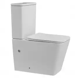 Унитаз-компакт ABBER Rechteck AC1210 белый, безободковый, с бачком и сиденьем Микролифт